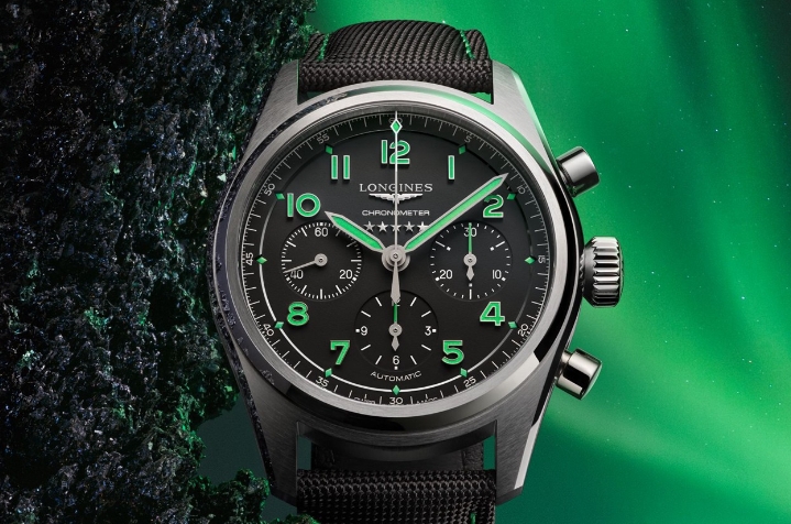 浪琴表推出Spirit Pioneer 42毫米钛金属无历计时码表